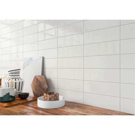 Urbano Pure 3d Mix 4x12 Glossy Ceramic Subway Tile Backsplash Tile Usa