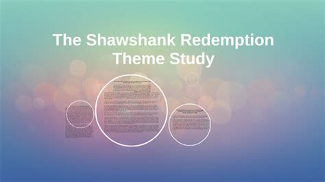 The Shawshank Redemption Theme Study by Jeremy Martineau on Prezi