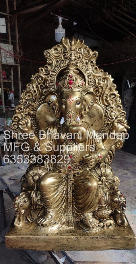 Fiber Lal Bagh Ganesha Statue God Statue Home At Rs In