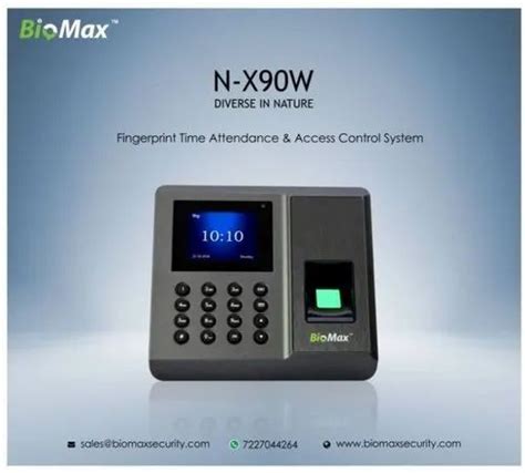 Biomax N X W Fingerprint Time Attendance Control System At Rs