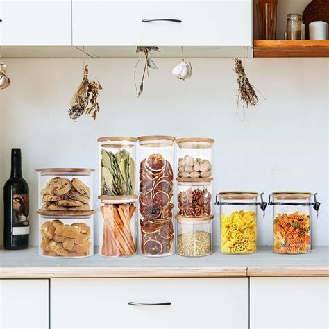 Buy Glass Jars With Airtight Lids Glass Food Storage Containers With