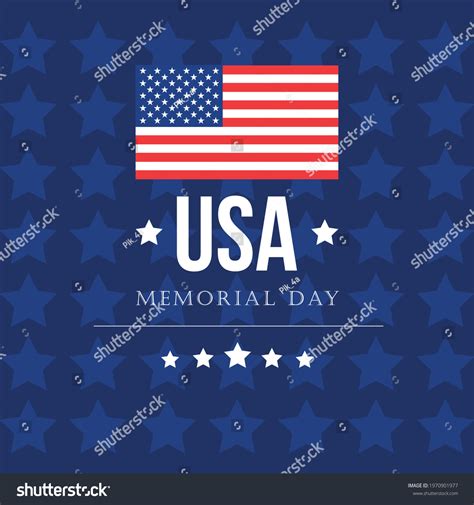 Vector Happy Memorial Day Card National Stock Vector Royalty Free 1970901977 Shutterstock