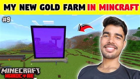 Minecraft Pe Survival Series Ep Hindi Making New Gold Farm