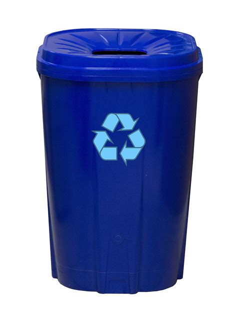 55 gal. Blue Recycling Bin - Walmart.com - Walmart.com