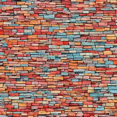 Multicolor Painted Brick Texture Stable Diffusion