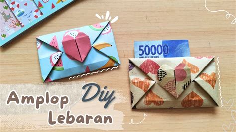 DIY Kreasi Amplop Lebaran Origami 4 Tanpa Lem Dan Mudah Eid