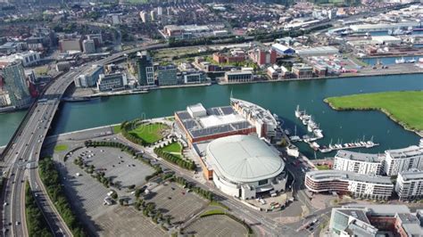 Sse Arena Belfast And Obel Tower Belfast Stock Video Video Of Crane