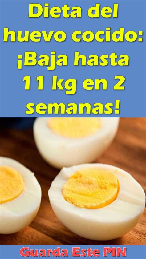 Dieta Del Huevo Cocido ¡baja Hasta 11 Kg En 2 Semanas En 2020 Dieta