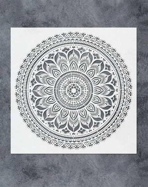 Gss Designs Large Mandala Wall Art Stencil X Inch Mandala