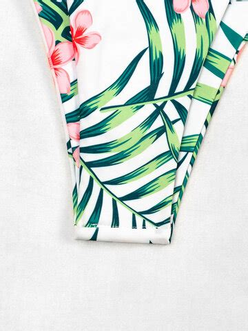 Sexy Tropical Leaf Print Underwire Holiday Bikini Power Day Sale