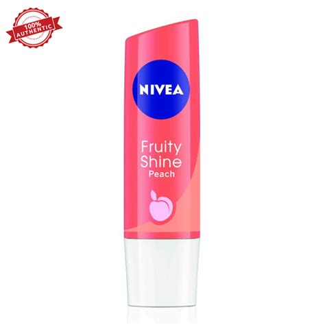 Buy Nivea Fruity Shine Peach Lip Balm Online 165 From ShopClues