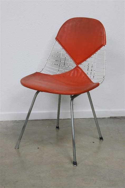 Lot Eames Midcentury Modern DKR Wire Chair Bikini Vinyl