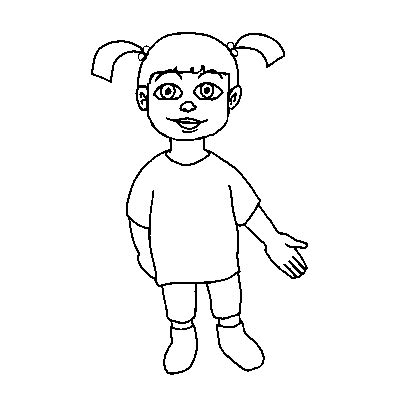 Boo Monsters Inc Coloring Pages