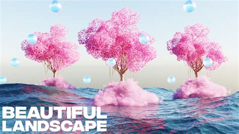 Create Beautiful Landscape Art Like This In Blender For Beginners