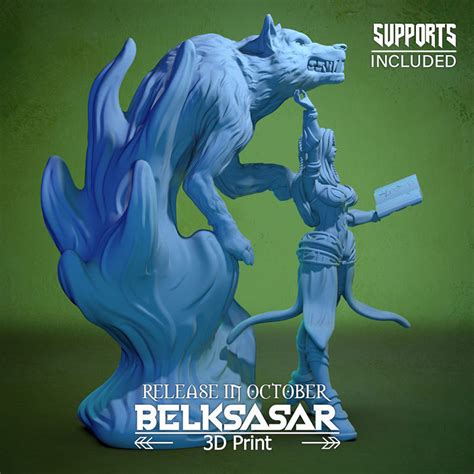 Summoner Of The Wolf Spirit Normal And Nude D Model D Printable CGTrader