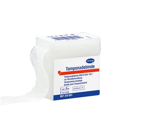 Hartmann Tamponadebinde стерильный ватно-марлевый тампон 1 см х 5м ...