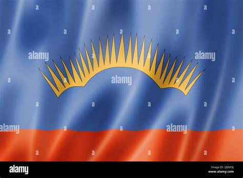 Murmansk state - Oblast - flag, Russia Stock Photo - Alamy