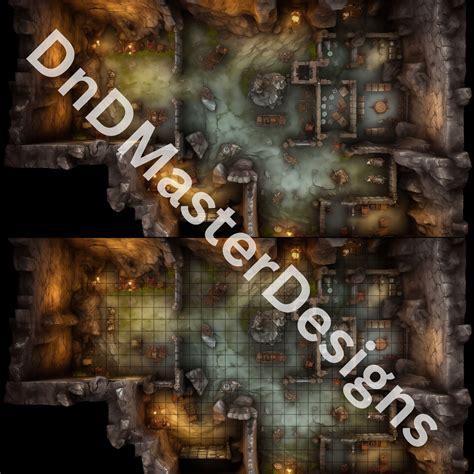 Dnd Cave Battle Map Mega Bundle D D Digital Battlemaps Etsy