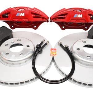 Front M Performance Red Calipers 4pot 348x36mm Brembo 34116891283