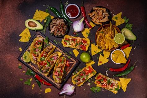 Premium Photo Taco Nachos Mexican Street Food