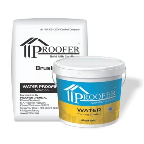 Proofer Gray Brush Bond Waterproofing Coating For Concrete At Rs 2000