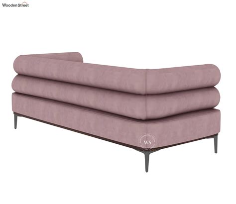 Buy Pristine Seater Fabric Sofa Velvet Salmon Pink At Off