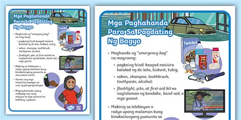 Paghahanda Sa Bagyo Poster Philippines Twinkl Twinkl