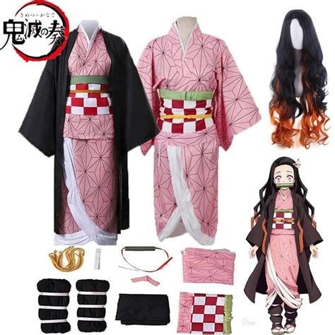 Demon Slayer Kamado Nezuko Cosplay Costume Anime Kimetsu No Yaiba