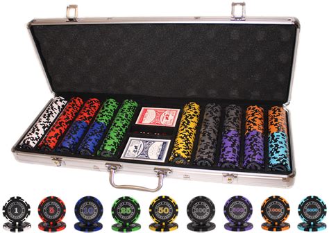 Набор для покера "Elite Poker Tournament 500" фишки с номиналом ...