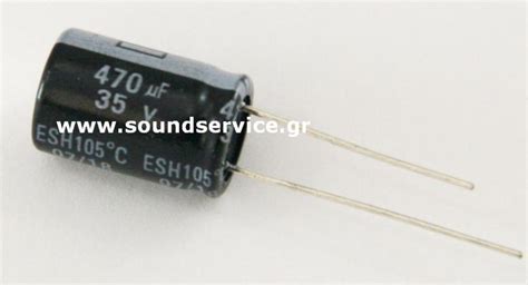 Capacitor Electrolytic Uf V C Pcb D X Mm Kemet Electrolytic