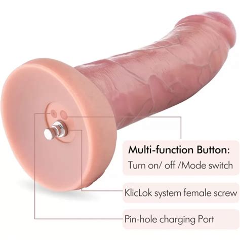 Hismith Curved Silicone Dildo With Blue Veins Dual Density
