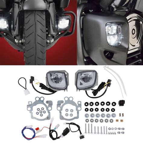 Rectangular Led Fog Light Kit For Honda Goldwing Gl1800 F6b 13 17 Valkyrie 14 15 Ebay