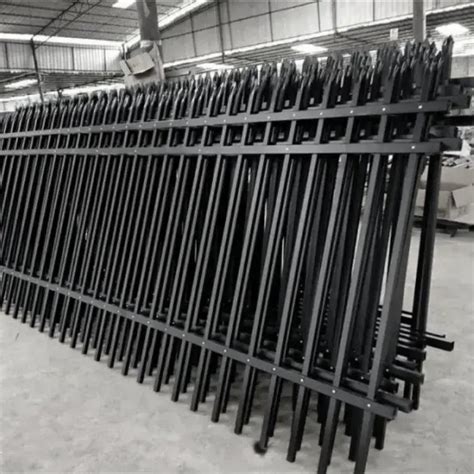 Black Garden Fence Commercial Fence Steel Fence Security Fence Gates