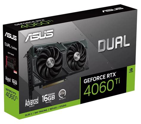 Видеокарта GF RTX 4060 Ti 16GB GDDR6 Dual Advanced Edition Asus (DUAL ...