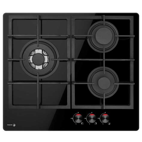 Fagor 3CFI3GLSTA Gas Hob 3 Burners Black Techinn