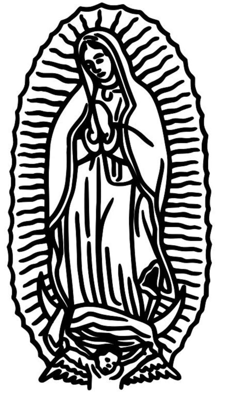 Virgen De Guadalupe Catholic Vinyl Decal For Cars Windows Etsy Australia