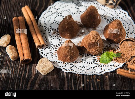 Pyramid Shape Chocolate Candies Stock Photo Alamy