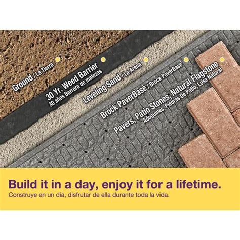 Brock 20 In X 36 In Black Polypropylene Paver Base Panel 20 Case 345420hdb The Home Depot