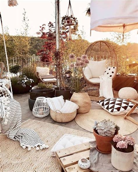 Modern Bohemian Garden Design Ideas For Backyard Homemydesign