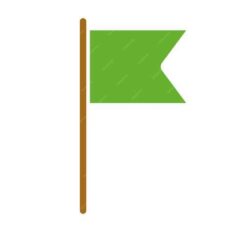 Premium Vector | Green flag Approved goal aim target reach the goal