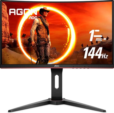 Amazon.com: AOC C24G1 24" Curved Frameless Gaming Monitor, FHD 1080p ...