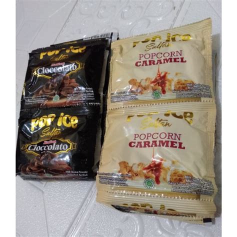 Jual Pop Ice Sultan 25g 1 Renceng Isi 10 Sachet Shopee Indonesia