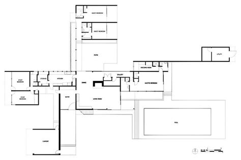 Floor Plan Richard Neutra Kaufmann Desert House Palm Springs House