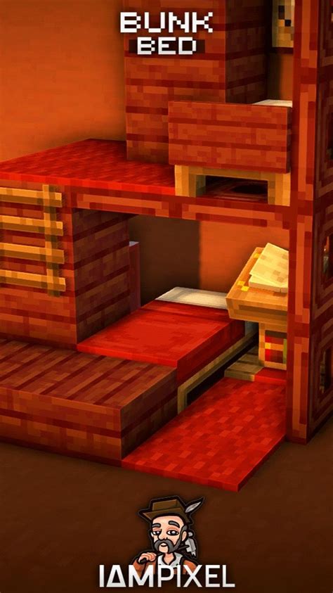 Minecraft Bunk Bed Design! 🛌 | Minecraft room, Minecraft designs ...