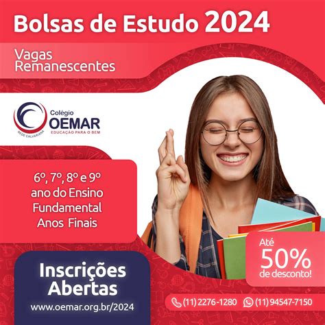 Concurso De Bolsas 2024 — Colégio Oemar