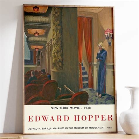 Edward Hopper Exhibition Poster New York Movie Edward Hopper Etsy