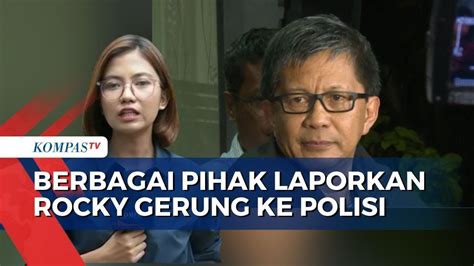 Buntut Ucapan Rocky Gerung Ke Presiden Jokowi Sejumlah Pihak Layangkan