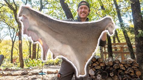 WHITETAIL DEER SKINNING Processing The Rawhide YouTube