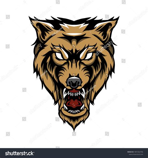 Wolf Esport Mascot Logo Vector Design Stock Vector Royalty Free