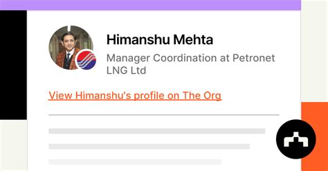 Himanshu Mehta Manager Coordination At Petronet Lng Ltd The Org